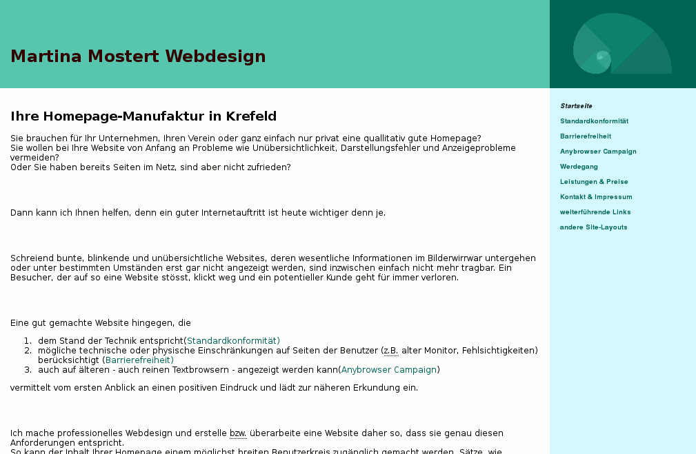 Screenshot des Layouts Aqua