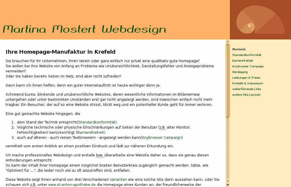 Screenshot des Layouts Autumn Leaf