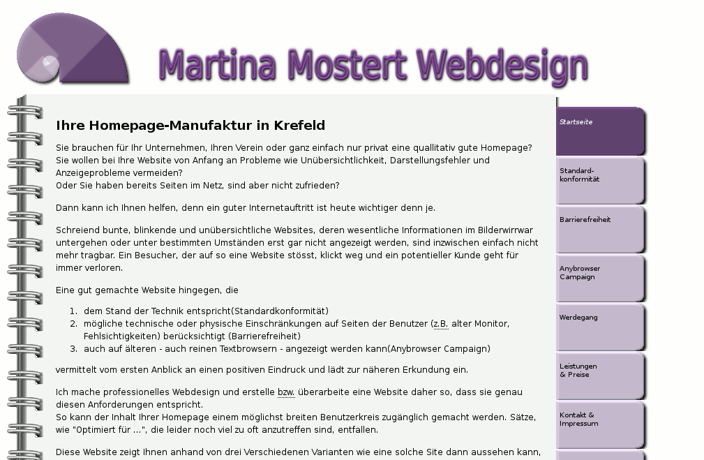 Screenshot des Layouts Ringbuch